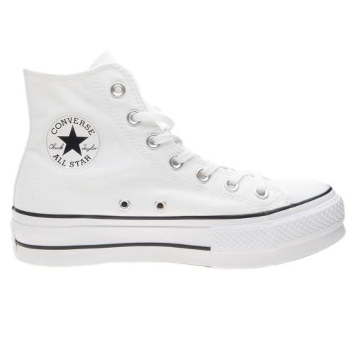 CONVERSE CHUK TAYLOR ALL STAR LIFT HI BOTA PLATAFORMA 560846C BLANCAS 1