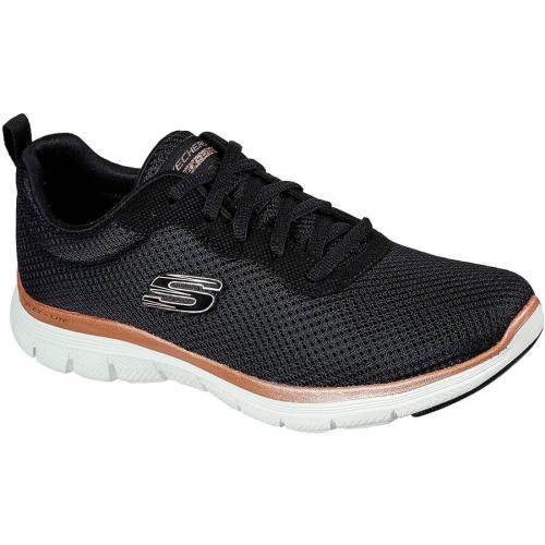 SKECHERS MUJER FLEX APPEAL 4.0 149303/BKRG NEGRA 1