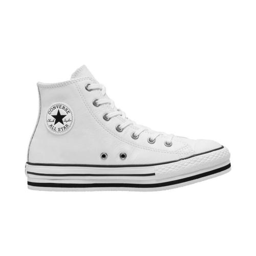 CONVERSE BOTA PLATAFORMA ALL STAR 666392C PIEL BLANCA 1