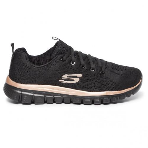 SKECHERS GRACEFUL GET CONNECTED MUJER 12615BKRG NEGRAS 1