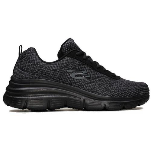 ZAPATILLA SKECHERS FASHION FIT NEGRA  12719 BBK 1