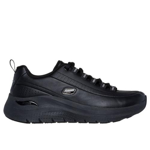 SKECHERS MUJER ARCH FIT 2.0 STAR BOUND 150061/BBK NEGRA PIEL 1